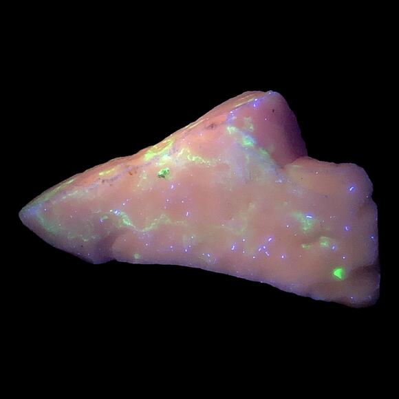 Pink Art Glass Cullet Selenium Orange Glow Slag Glass #4GX76 - Picture 1 of 7